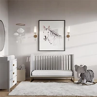 Little Seeds Haven 3-in-1 Metal Base Crib