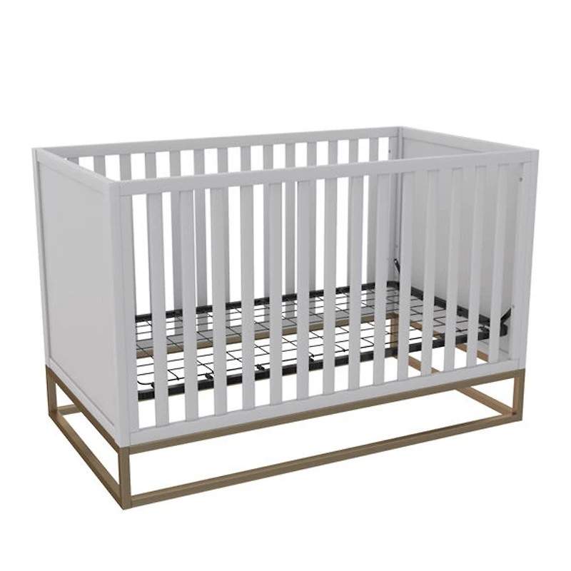 Little Seeds Haven 3-in-1 Metal Base Crib