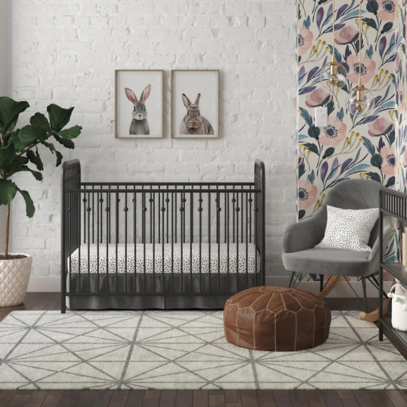 Little Seeds Monarch Hill Ivy Metal Baby Crib