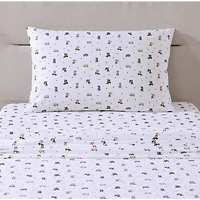 Poppy & Fritz Skateboarding Bulldogs Sheet Set