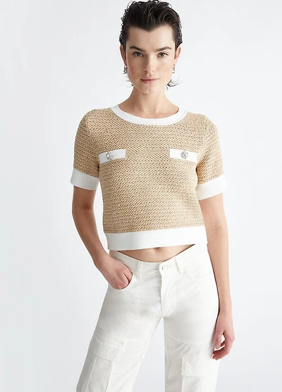 LIUJO SWEATER CAMEL 225031