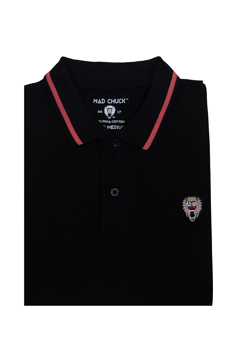 M.CHUCK 2TN POLO S/S BLK217536