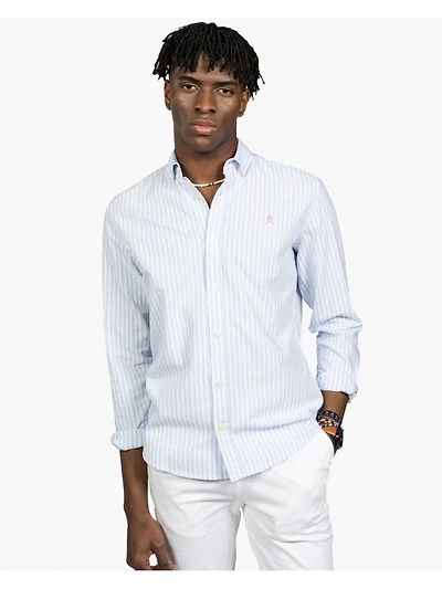H&N CAMISA L/S AZ.CLARO219094