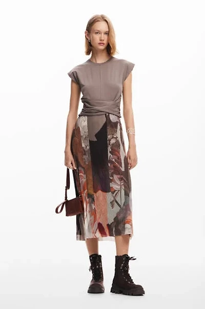 DESIGUAL DRESS MARRON225507