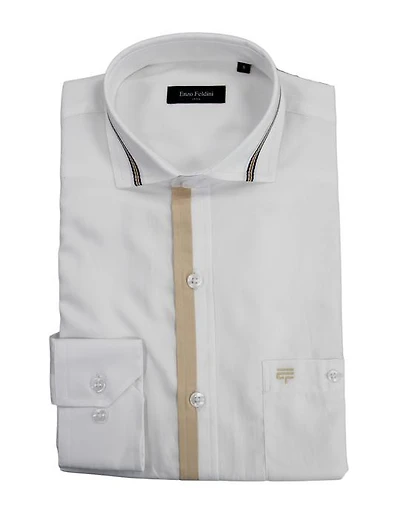 E.FELDINI SHIRT L/S BLAN209107