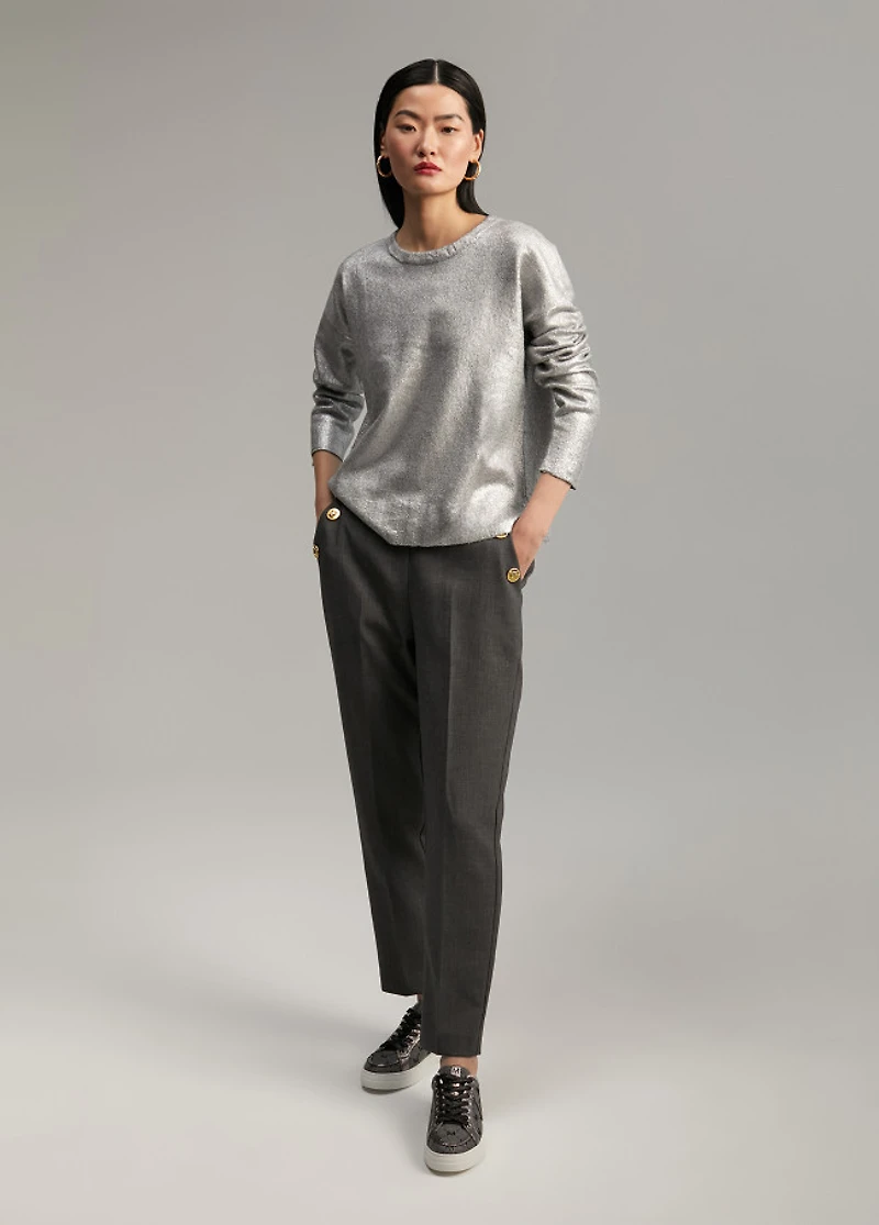 LOLA LAM SWEATER SILVER226203