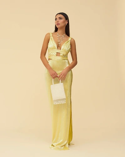 L. PIPA DRESS YELLOW222231