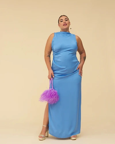 L. PIPA DRESS BLUE222244