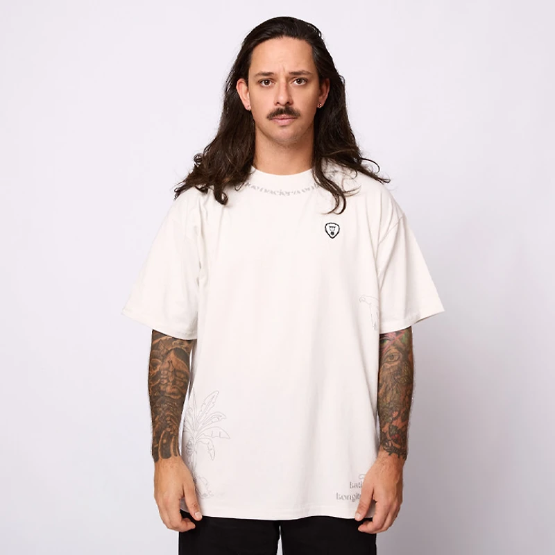 M.CHUCK CNECK S/S BONE WH229128