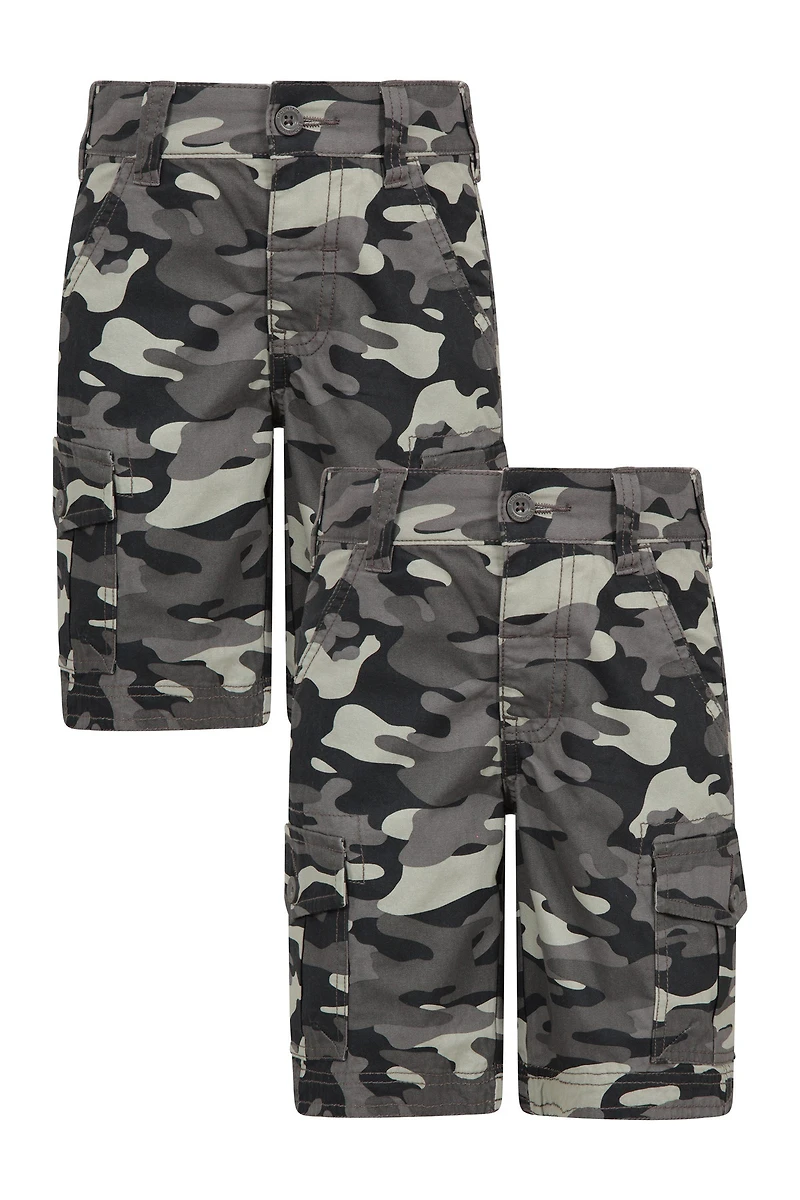 Camo Cargo Kids Shorts 2-Pack