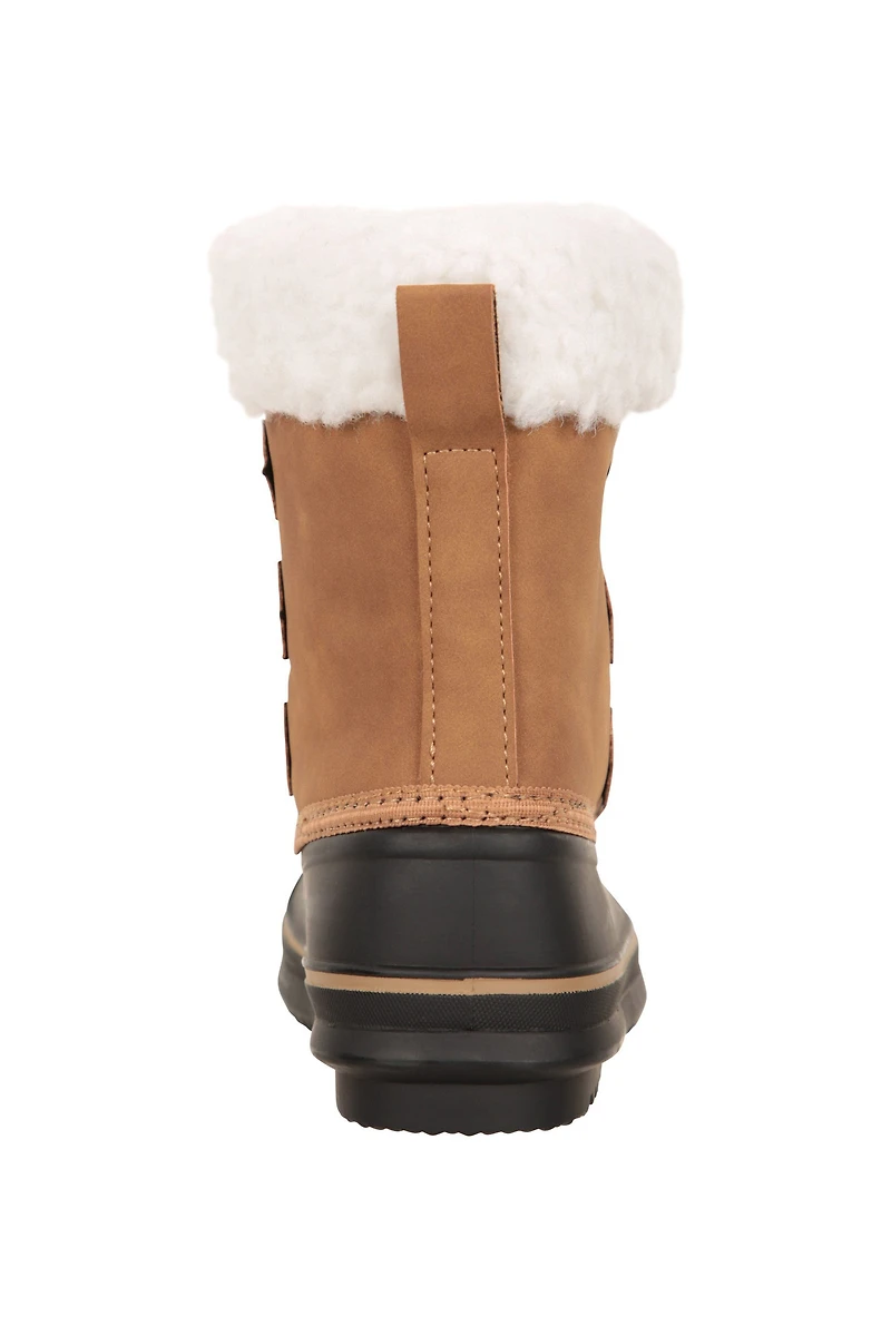 Casual Toddler Adaptive Lace-Up Snow Boots