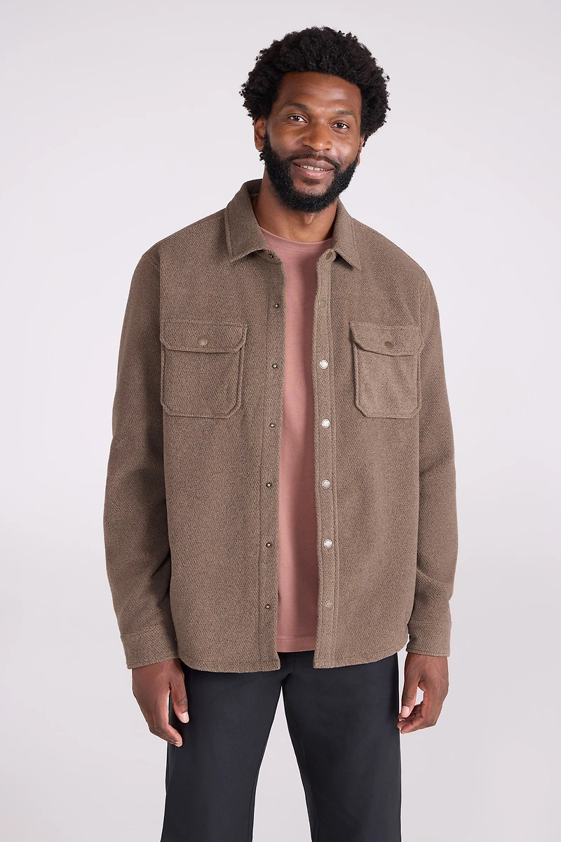 Dresden Mens Twill Fleece Shirt