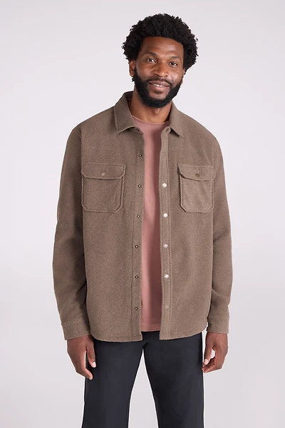 Dresden Mens Twill Fleece Shirt