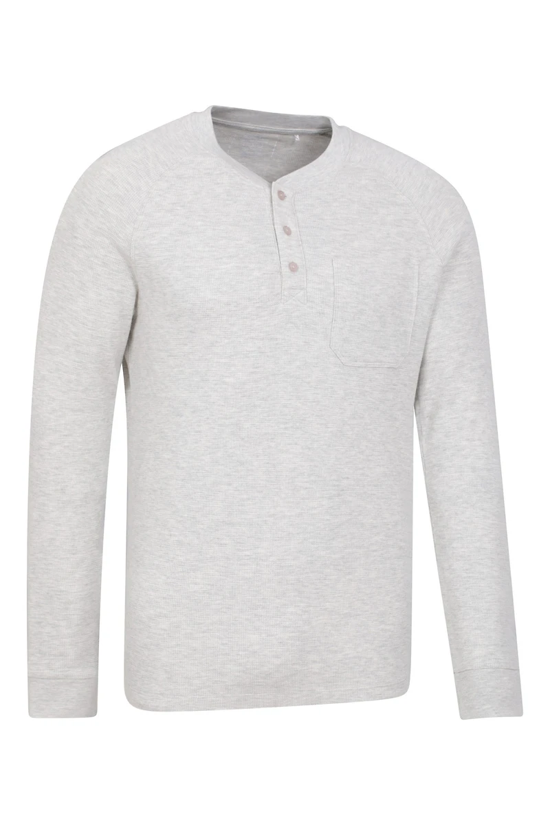 Selby Mens Waffle Henley Tee