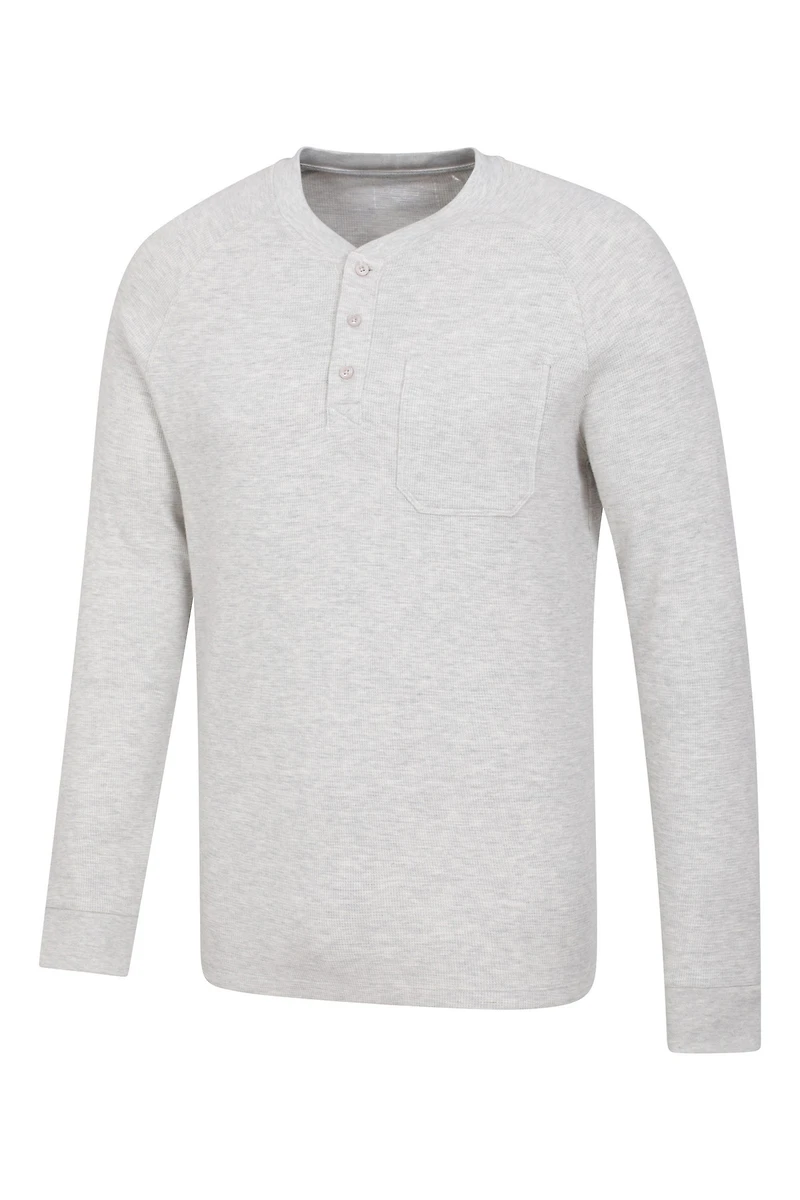 Selby Mens Waffle Henley Tee