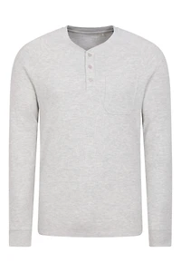 Selby Mens Waffle Henley Tee