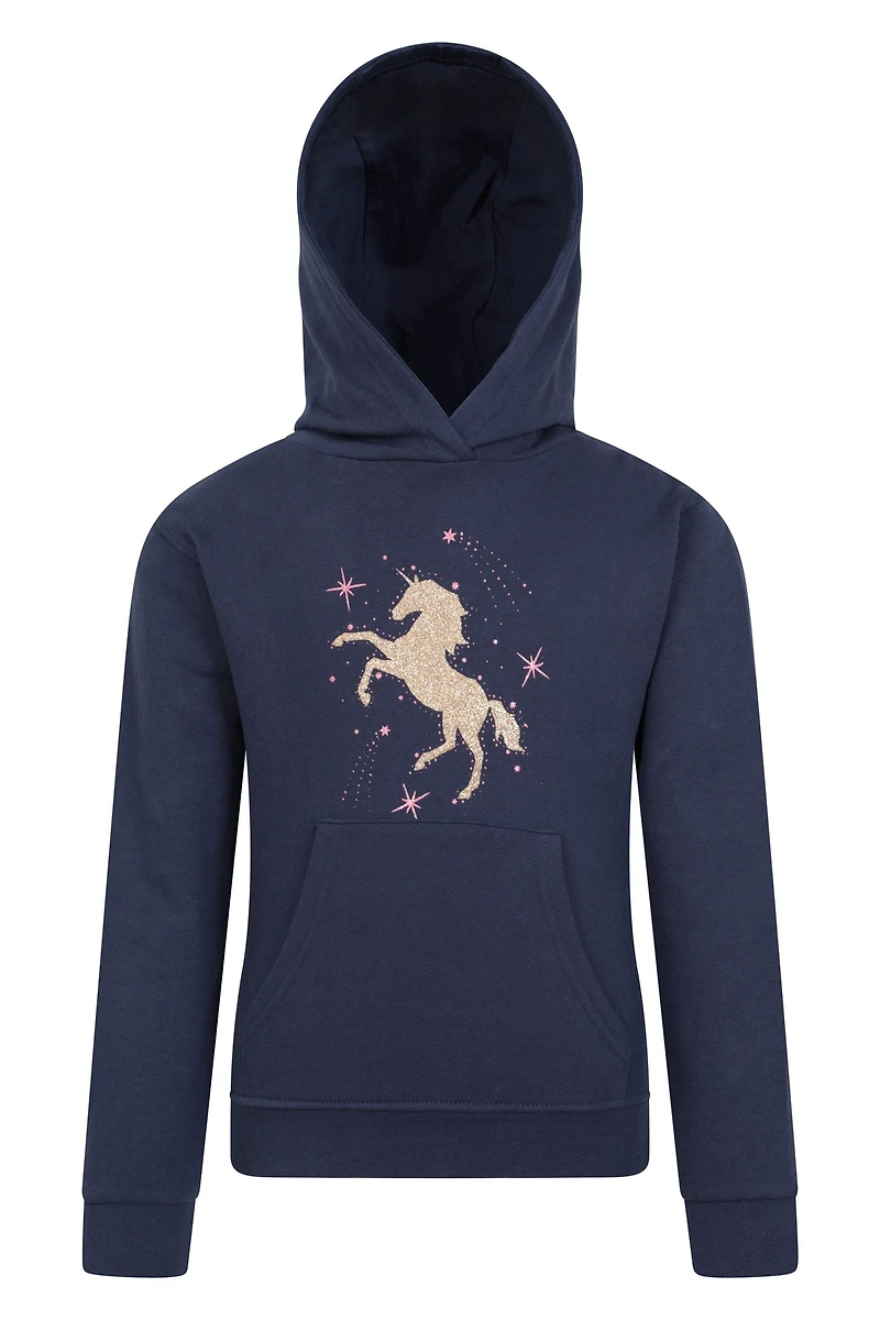 Glitter Unicorn Kids Hoodie