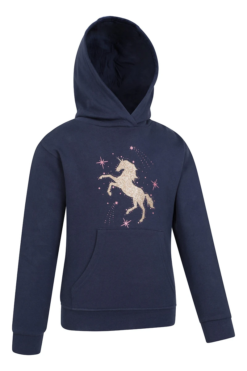 Glitter Unicorn Kids Hoodie