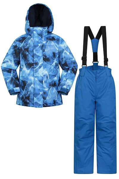 Kids Printed Ski Jacket & Pant Set