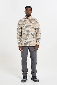 Woodland Mens Button Up Fleece