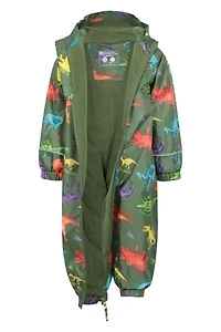 Spright Fleece Lined Printed Junior Waterproof Rain Suit