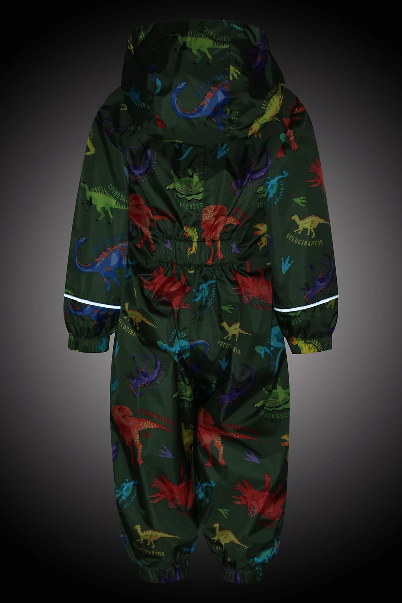 Spright Fleece Lined Printed Junior Waterproof Rain Suit