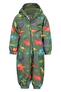 Spright Fleece Lined Printed Junior Waterproof Rain Suit