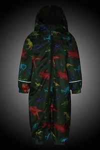 Spright Fleece Lined Printed Junior Waterproof Rain Suit