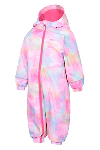Spright Fleece Lined Printed Junior Waterproof Rain Suit