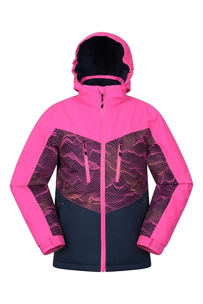 Storm II Kids Printed Extreme Waterproof Ski Jacket