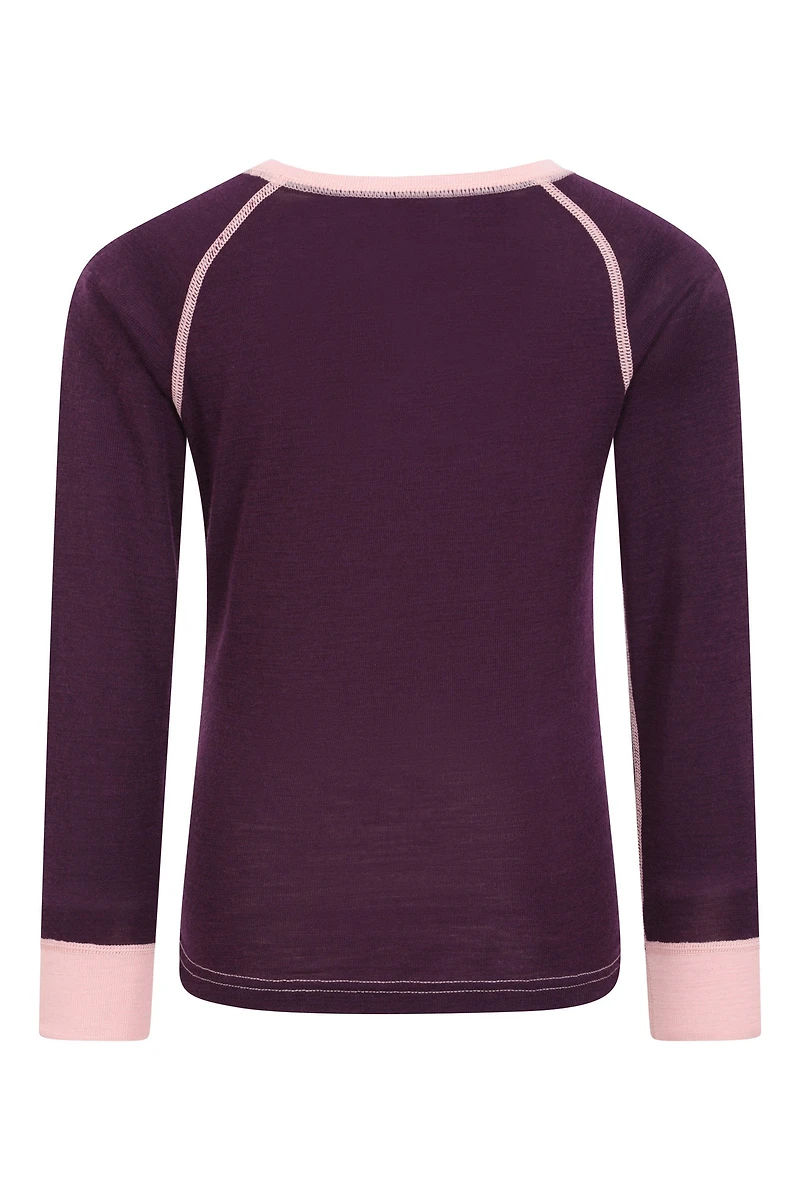 Merino II Kids Round Neck Baselayer Top