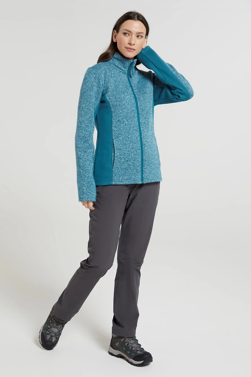 Idris Womens Panelled Fleece Jacket