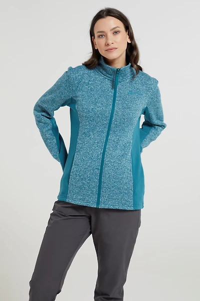 Idris Womens Panelled Fleece Jacket