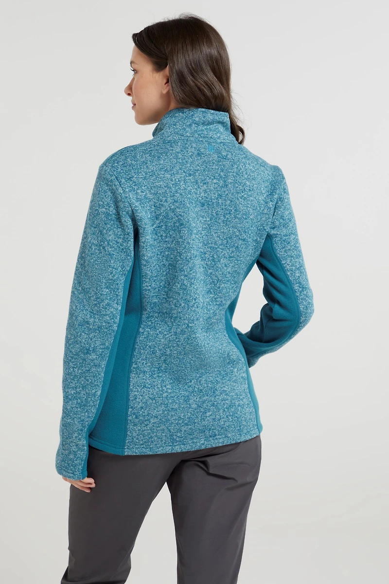 Idris Womens Panelled Fleece Jacket