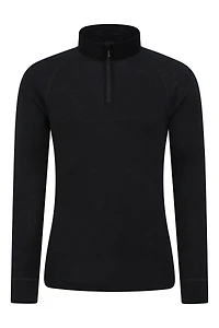Merino II Mens Zip Neck Base Layer Top