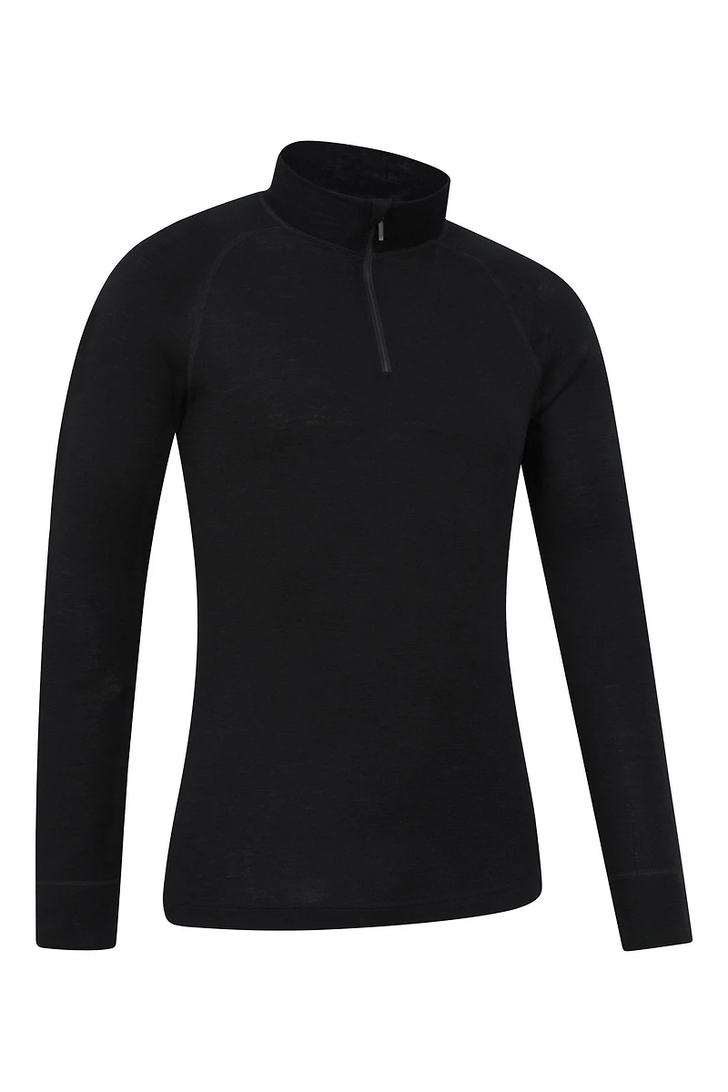 Merino II Mens Zip Neck Base Layer Top
