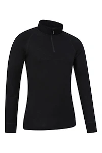 Merino II Mens Zip Neck Base Layer Top