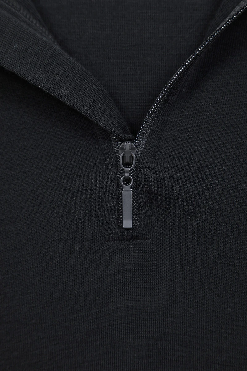 Merino II Mens Zip Neck Base Layer Top