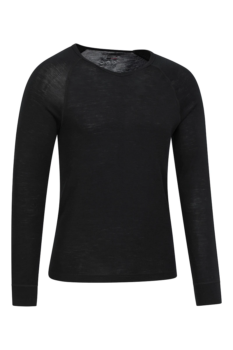 Merino Mens V Neck Base Layer