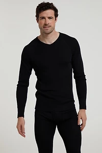 Merino Mens V Neck Base Layer