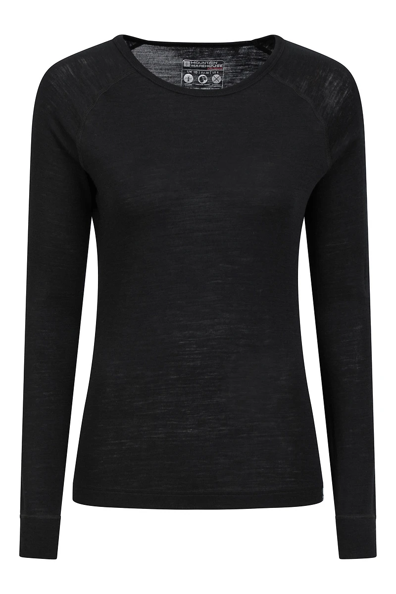 Merino Womens Round Neck Top 2-Pack