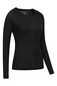 Merino Womens Round Neck Top 2-Pack