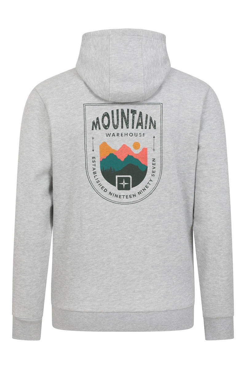 Crest Mountain Mens Graphic Hoodie