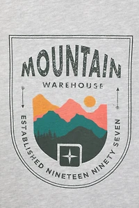 Crest Mountain Mens Graphic Hoodie