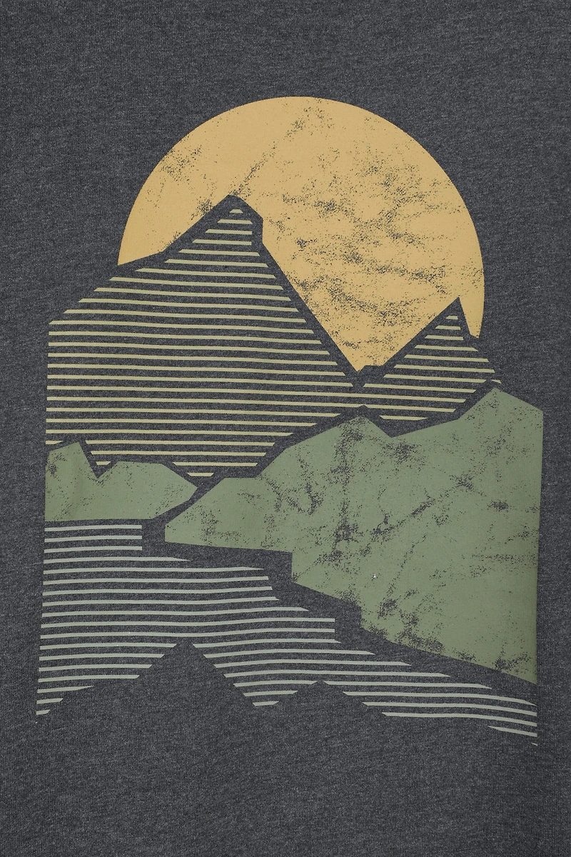 Crest Mountain Mens T-Shirt