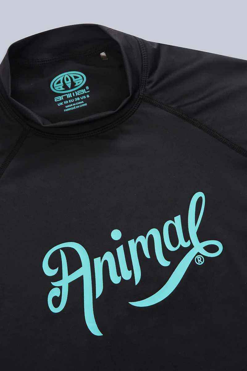 Lillie Womens Printed Panel Rash Guard