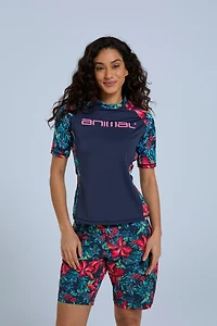 Lucie Womens Recycled Rash Guard