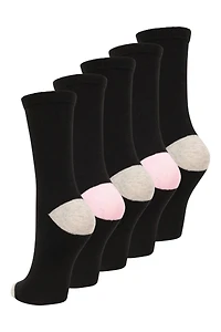 Womens Everyday Mid-Calf Socks with Odour Control 5-Pack
