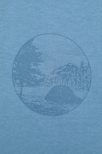 Camping Sketch Mens T-Shirt