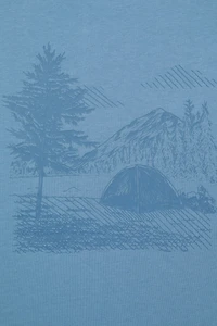 Camping Sketch Mens T-Shirt